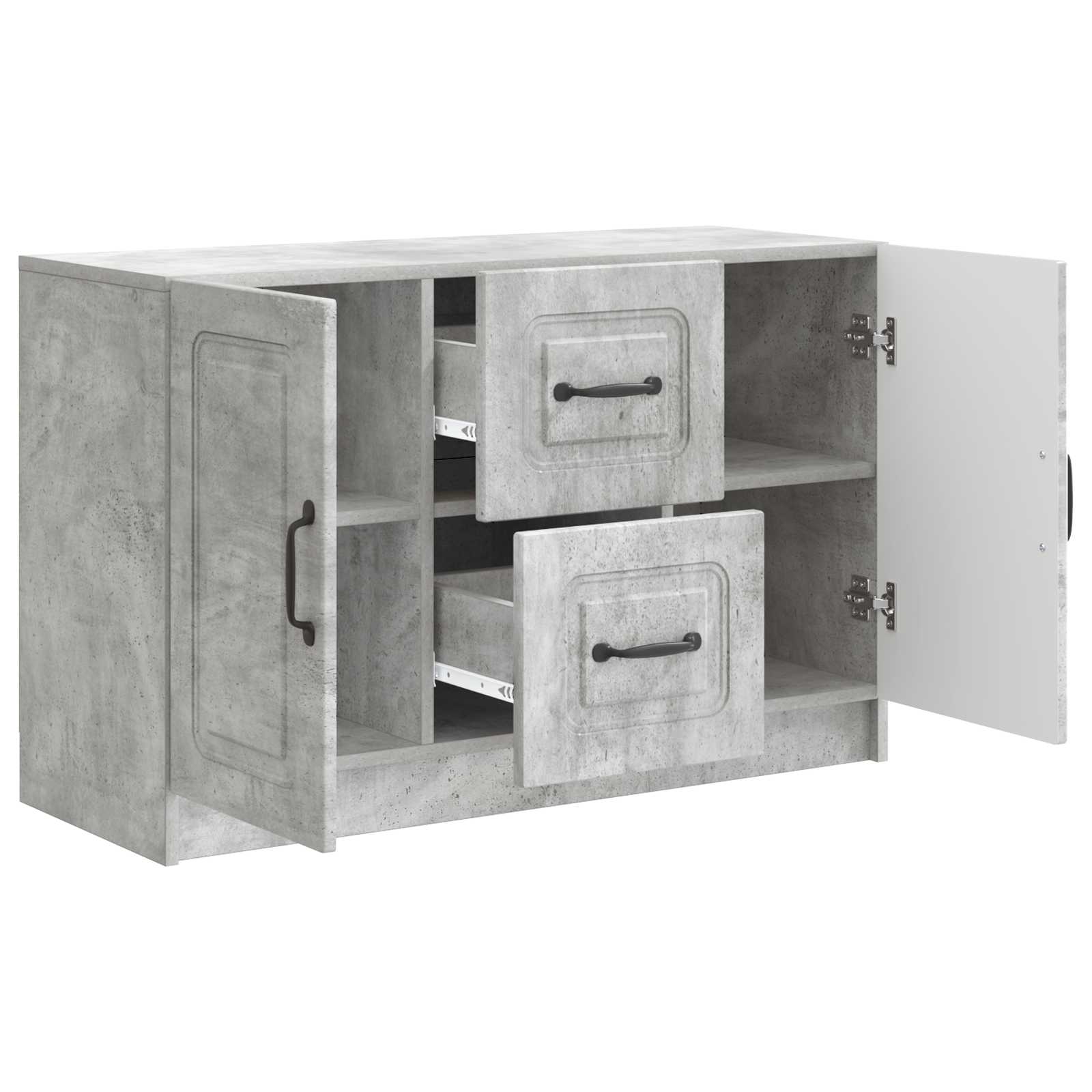 vidaXL Bufet Betonowy szary 89 x 34,5 x 57 cm Drewno inżynieryjne