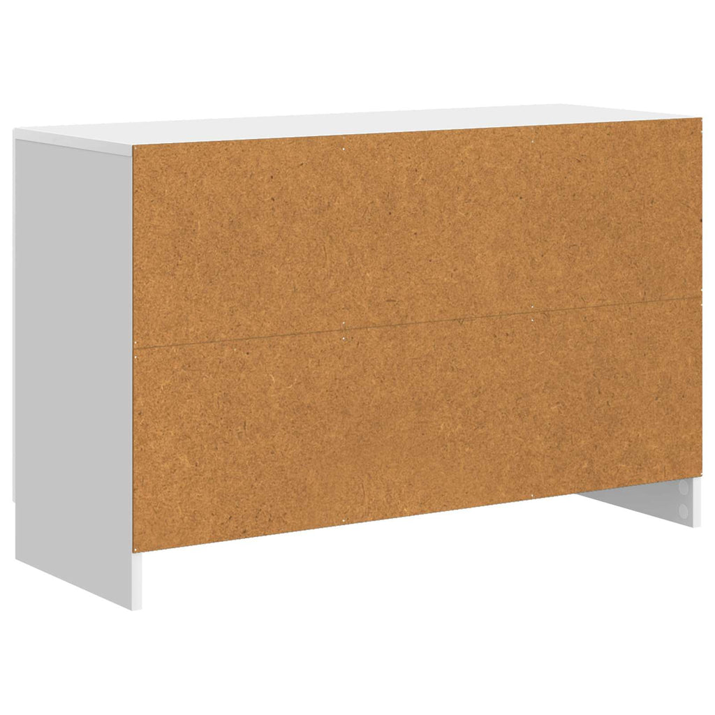 vidaXL Bufet Biały wysoki połysk 89 x 34,5 x 57 cm Drewno inżynieryjne