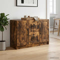 vidaXL Bufet Dąb wędzony 89 x 34,5 x 57 cm Drewno inżynieryjne