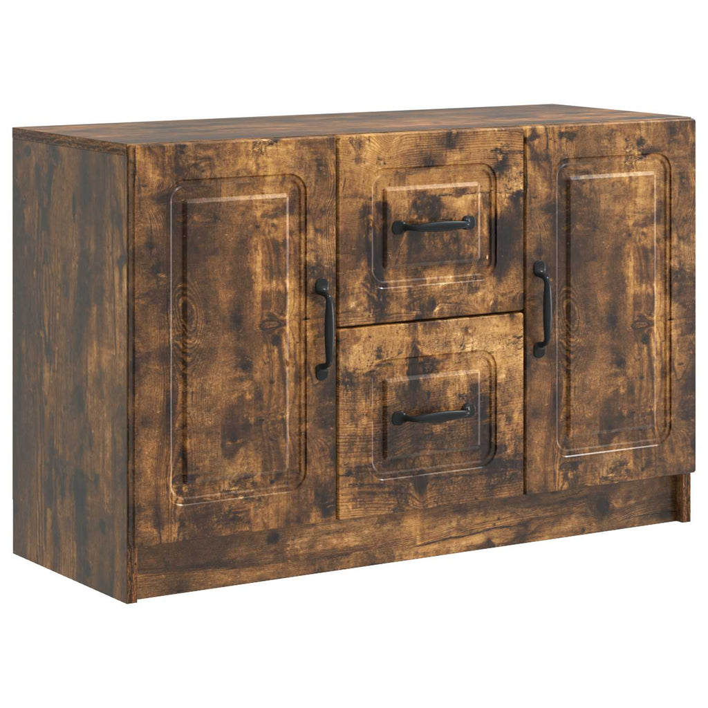 vidaXL Bufet Dąb wędzony 89 x 34,5 x 57 cm Drewno inżynieryjne