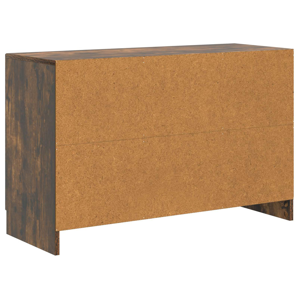 vidaXL Bufet Dąb wędzony 89 x 34,5 x 57 cm Drewno inżynieryjne