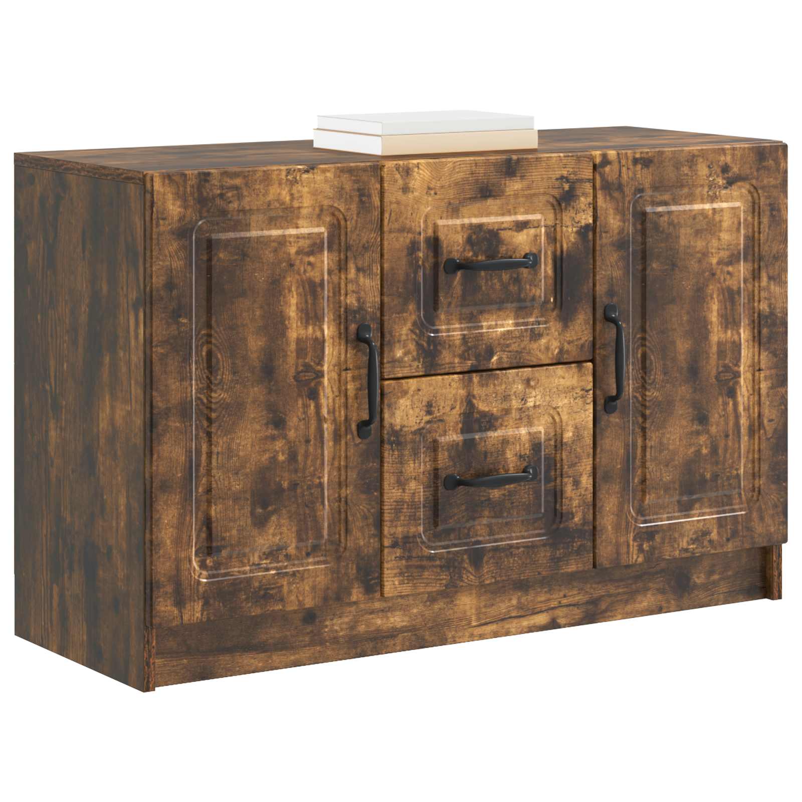 vidaXL Bufet Dąb wędzony 89 x 34,5 x 57 cm Drewno inżynieryjne