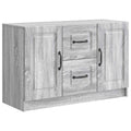 vidaXL Bufet Szary Sonoma 89 x 34,5 x 57 cm Drewno inżynieryjne