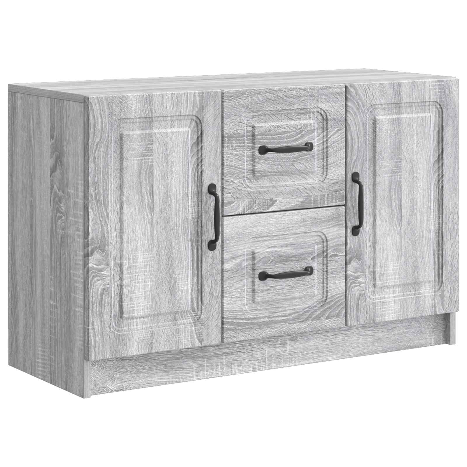 vidaXL Bufet Szary Sonoma 89 x 34,5 x 57 cm Drewno inżynieryjne