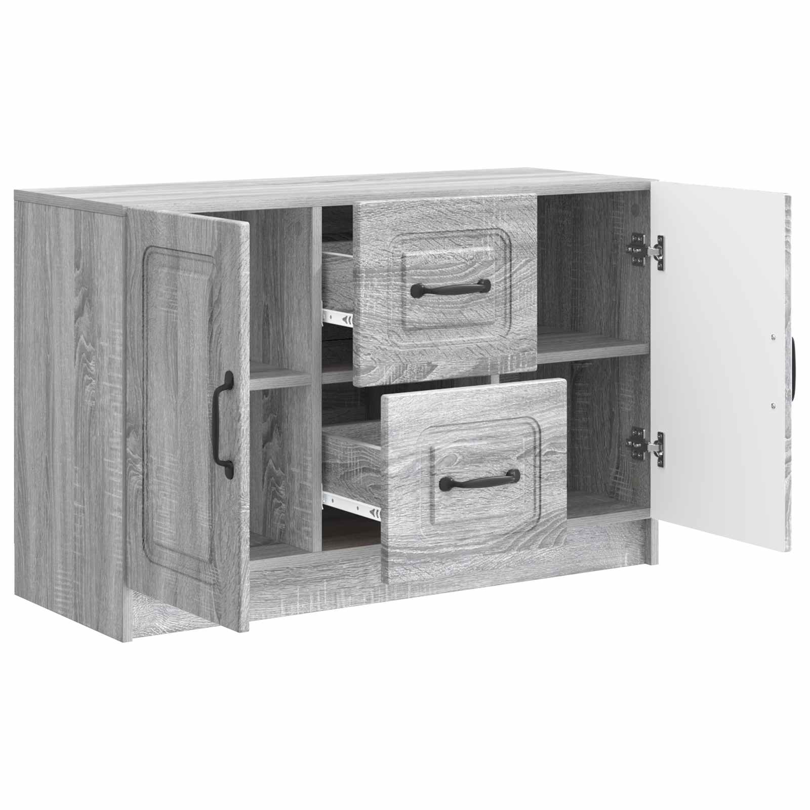vidaXL Bufet Szary Sonoma 89 x 34,5 x 57 cm Drewno inżynieryjne