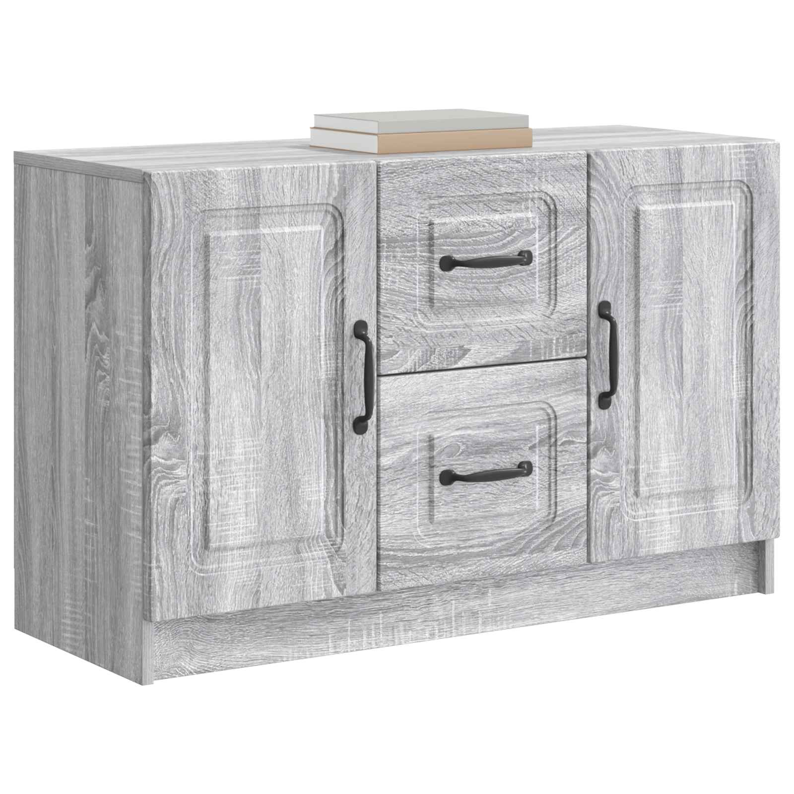 vidaXL Bufet Szary Sonoma 89 x 34,5 x 57 cm Drewno inżynieryjne
