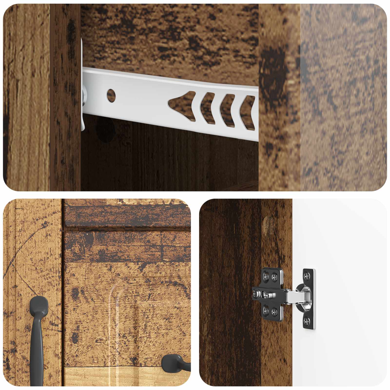vidaXL Bufet Stare drewno 89 x 34,5 x 57 cm Drewno inżynieryjne