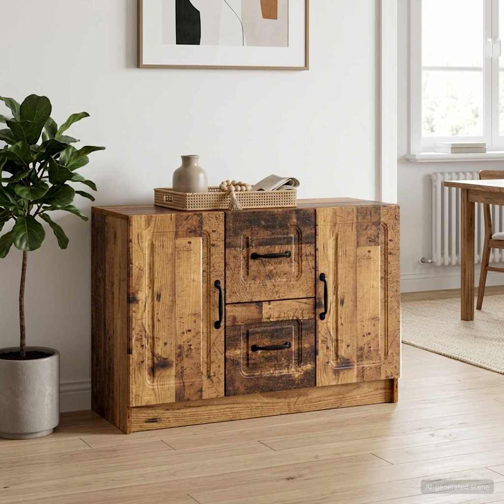 vidaXL Bufet Stare drewno 89 x 34,5 x 57 cm Drewno inżynieryjne