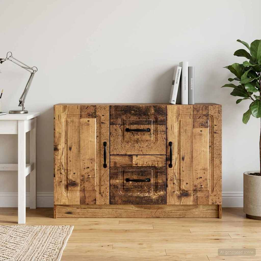 vidaXL Bufet Stare drewno 89 x 34,5 x 57 cm Drewno inżynieryjne
