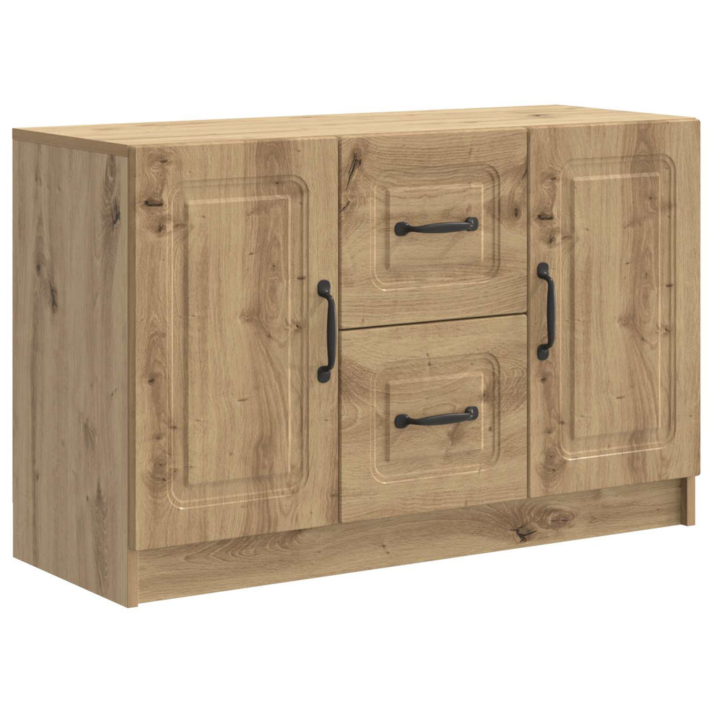 vidaXL Bufet Dąb artisan 89 x 34,5 x 57 cm Drewno inżynieryjne