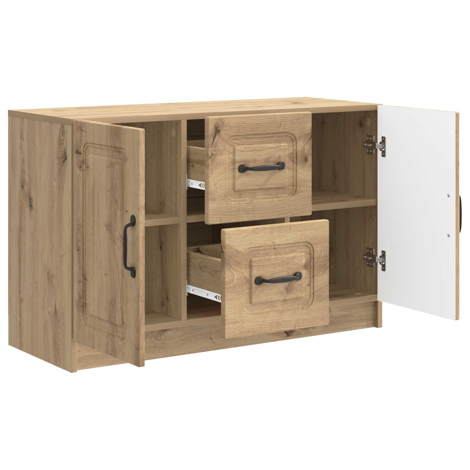 vidaXL Bufet Dąb artisan 89 x 34,5 x 57 cm Drewno inżynieryjne
