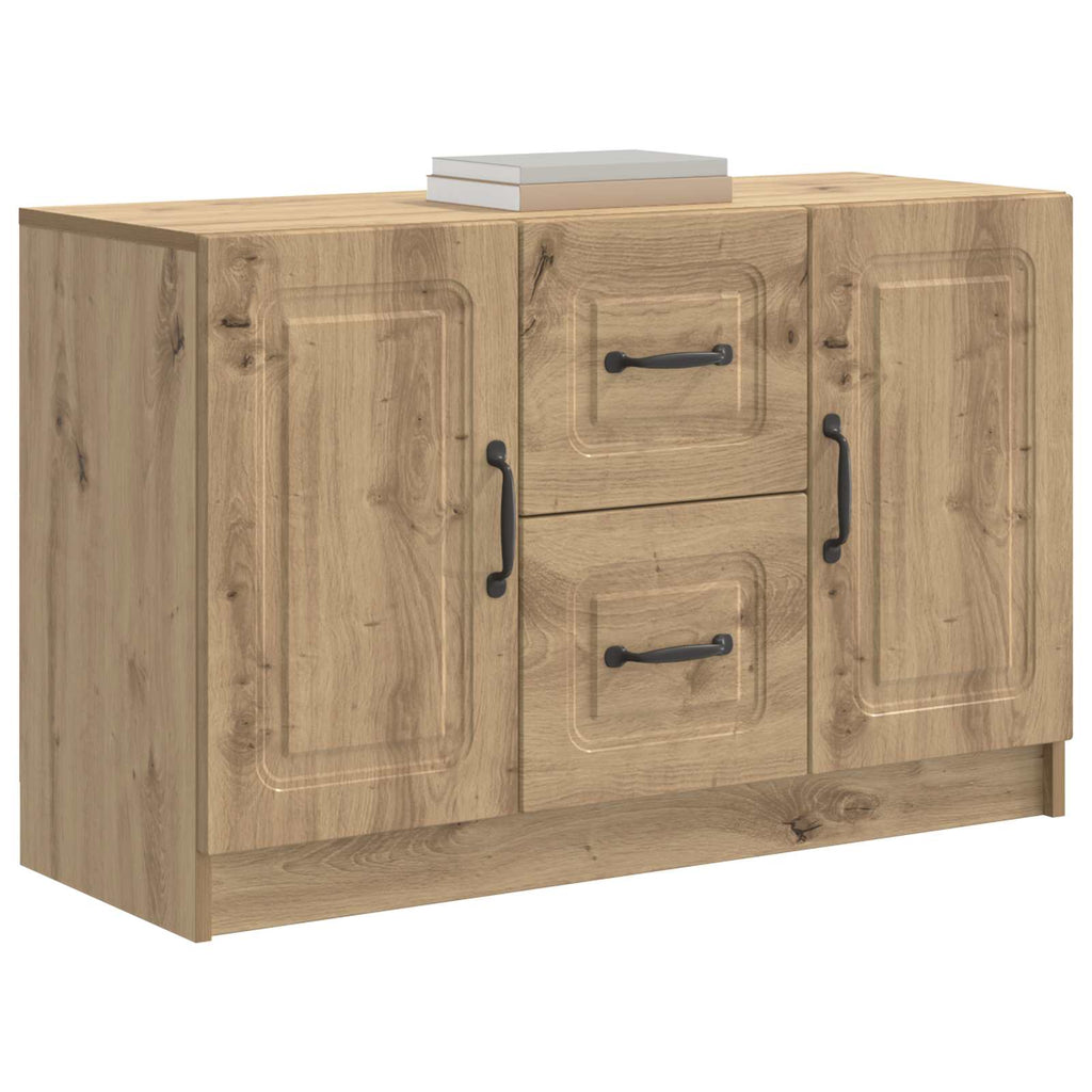 vidaXL Bufet Dąb artisan 89 x 34,5 x 57 cm Drewno inżynieryjne