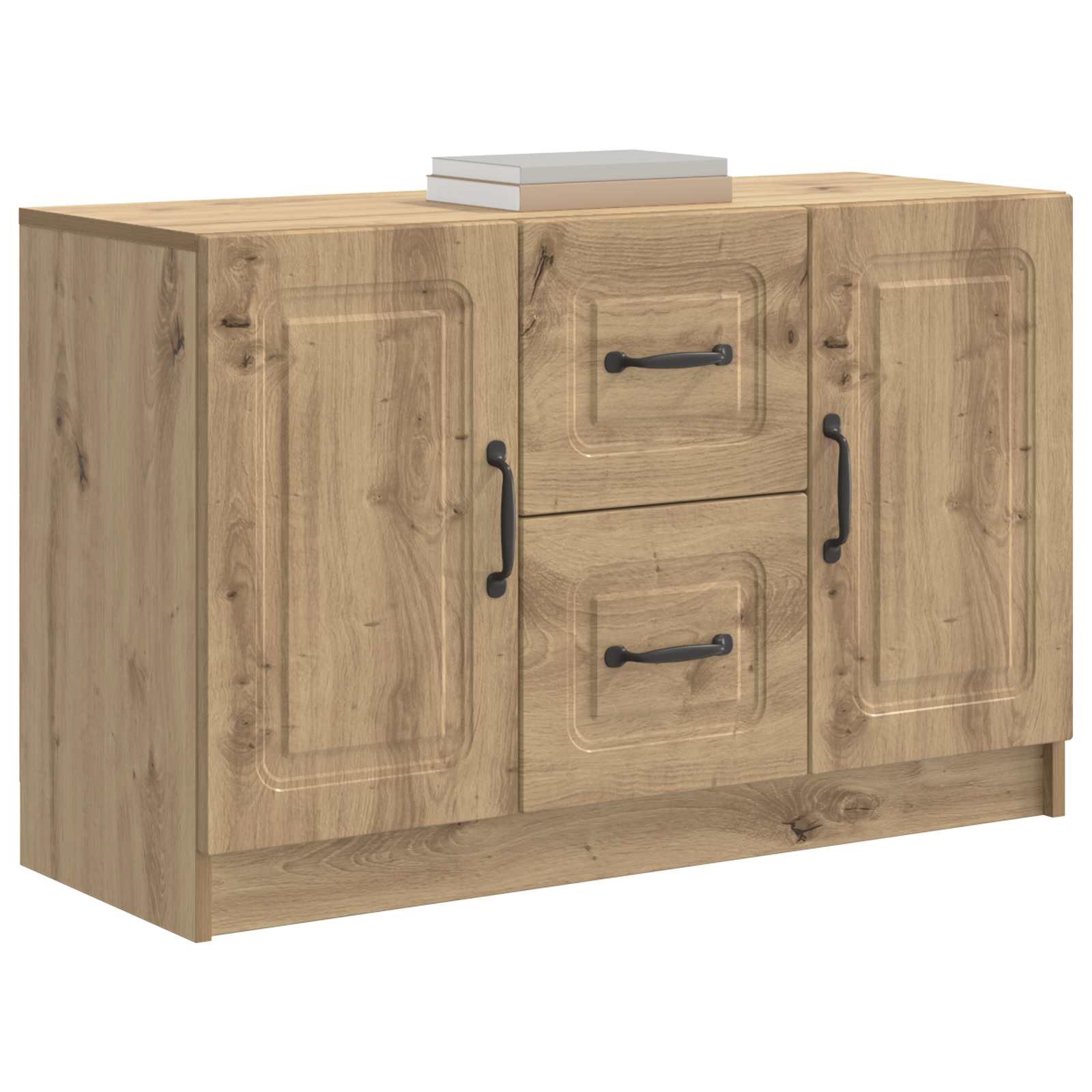 vidaXL Bufet Dąb artisan 89 x 34,5 x 57 cm Drewno inżynieryjne