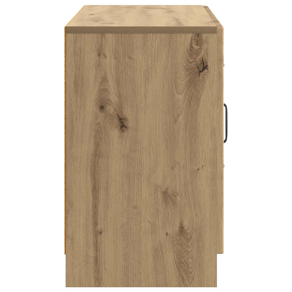 vidaXL Bufet Dąb artisan 89 x 34,5 x 57 cm Drewno inżynieryjne
