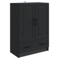 vidaXL Bufet z szufladą Czarny 66 x 34,5 x 92 cm Drewno inżynieryjne