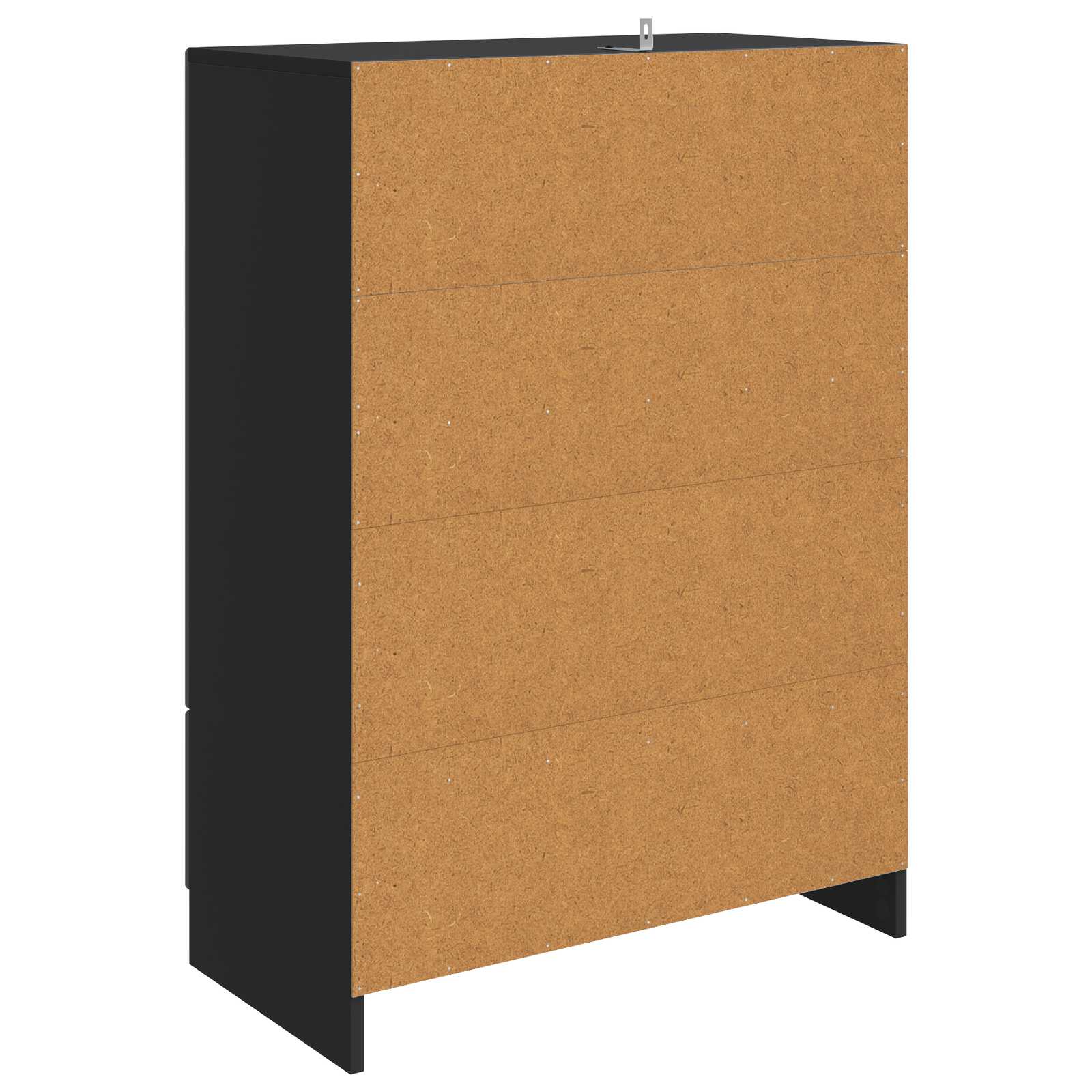 vidaXL Bufet z szufladą Czarny 66 x 34,5 x 92 cm Drewno inżynieryjne