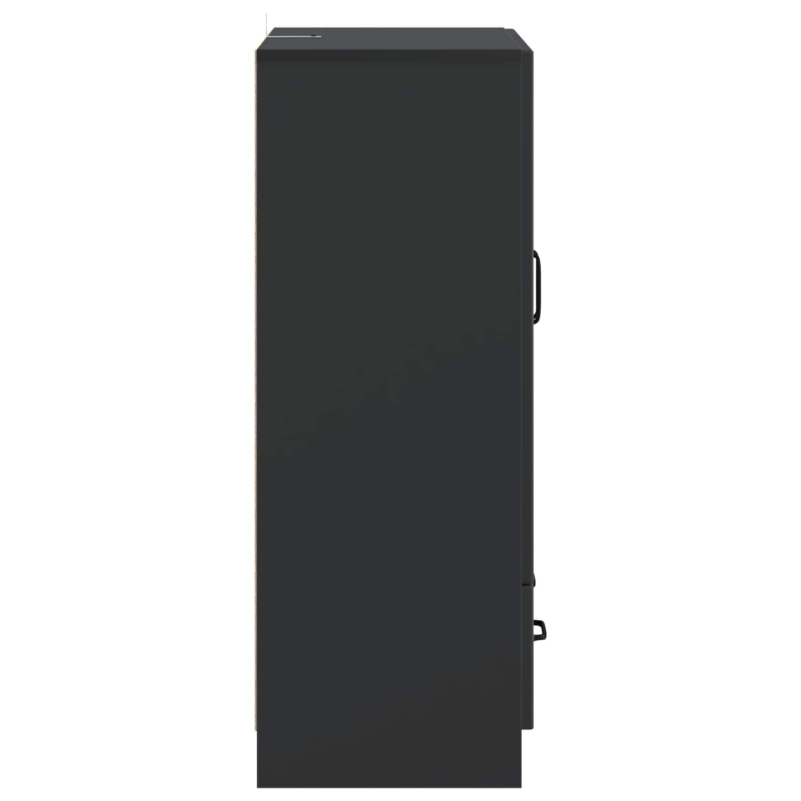 vidaXL Bufet z szufladą Czarny 66 x 34,5 x 92 cm Drewno inżynieryjne