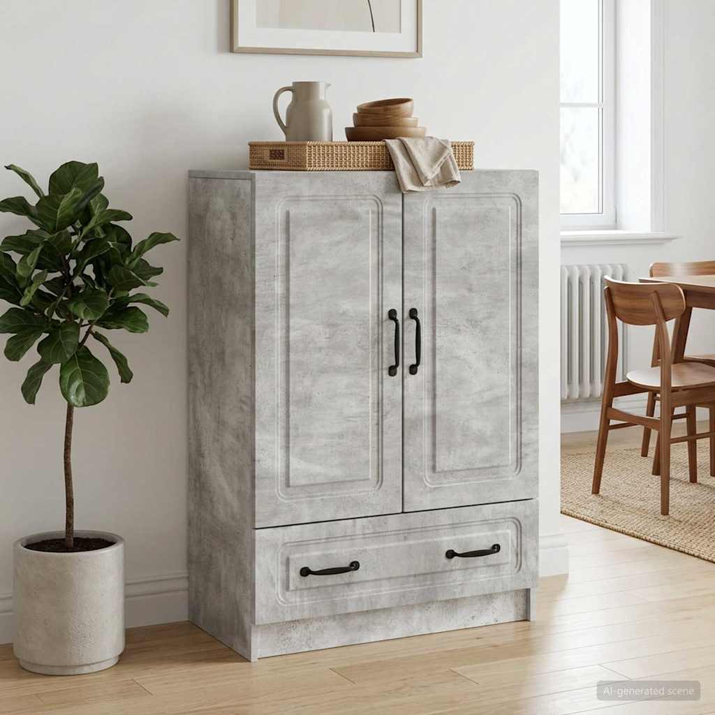 vidaXL Bufet Betonowy szary 66 x 34,5 x 92 cm Drewno inżynieryjne