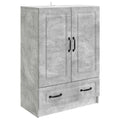 vidaXL Bufet Betonowy szary 66 x 34,5 x 92 cm Drewno inżynieryjne