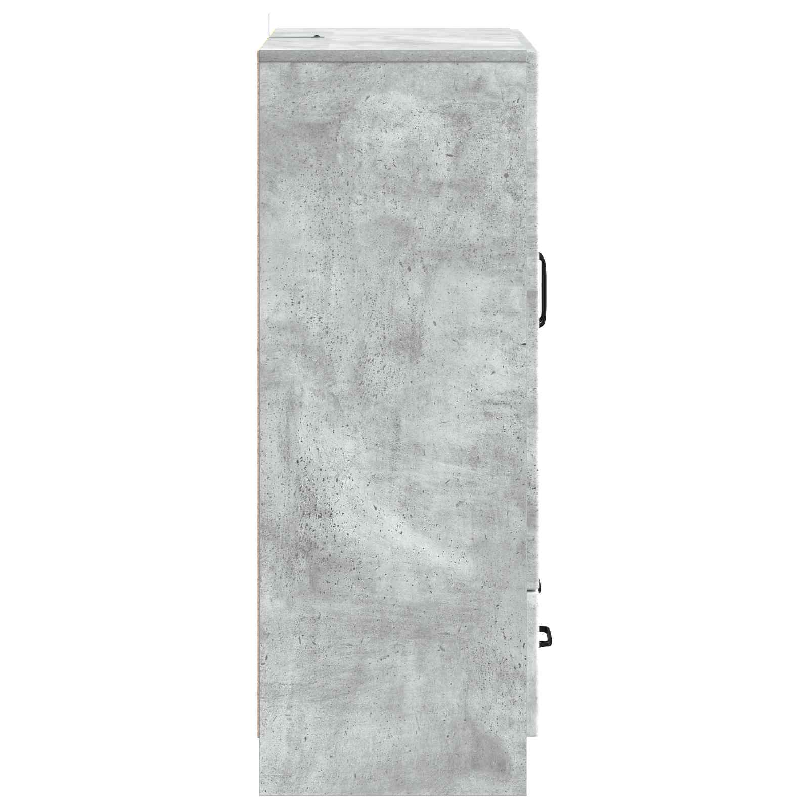 vidaXL Bufet Betonowy szary 66 x 34,5 x 92 cm Drewno inżynieryjne