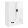 vidaXL Bufet Biały wysoki połysk 66 x 34,5 x 92 cm Drewno inżynieryjne