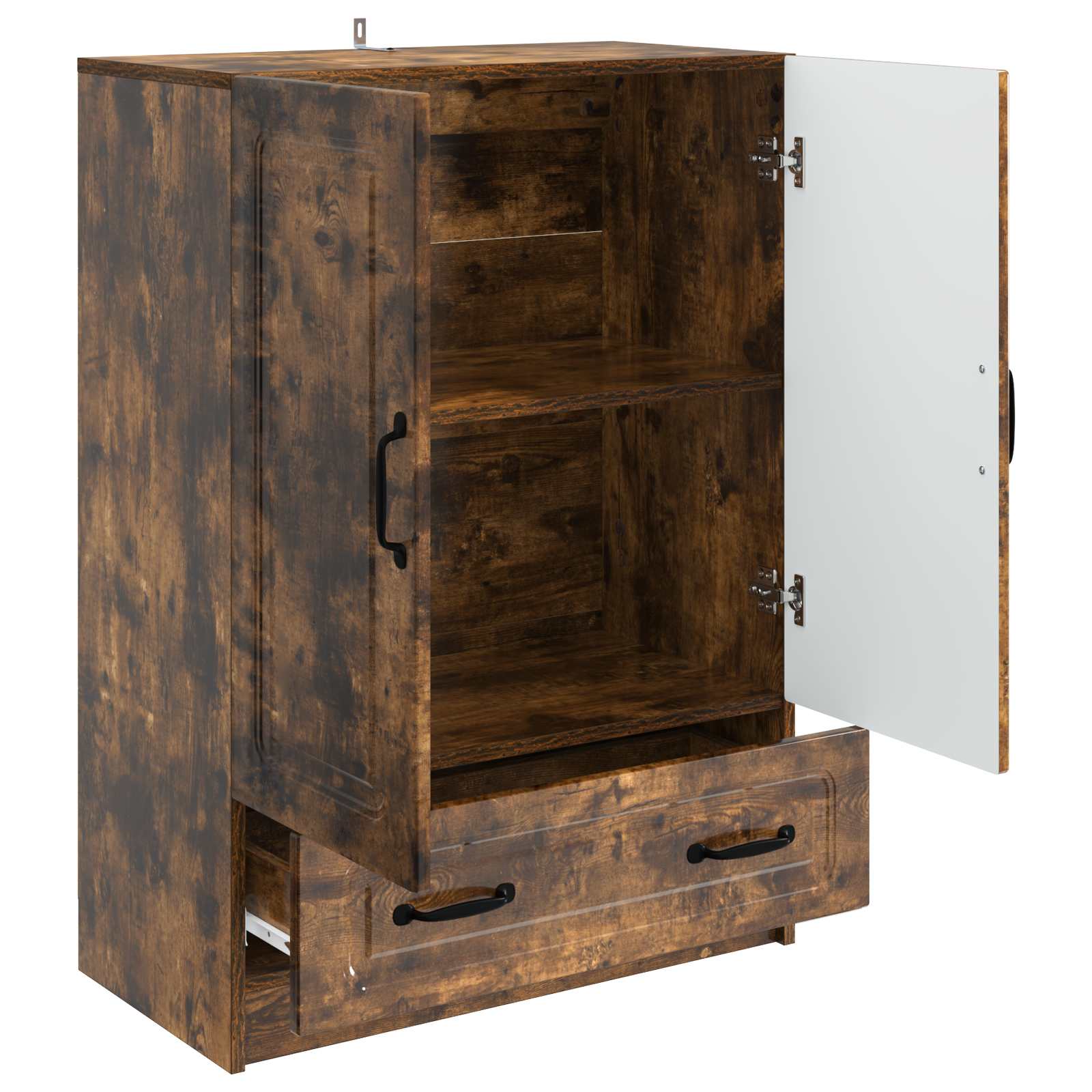 vidaXL Bufet Dąb wędzony 66 x 34,5 x 92 cm Drewno inżynieryjne