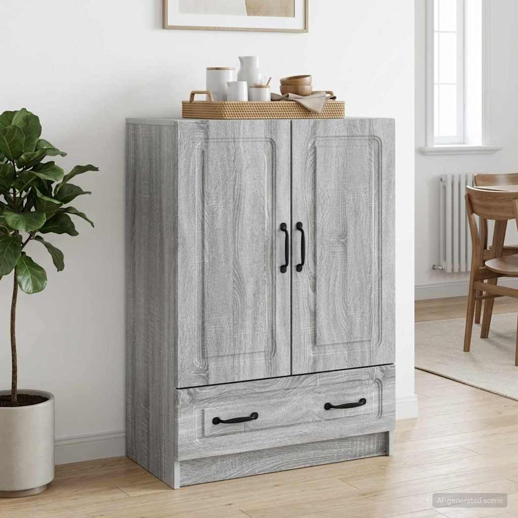 vidaXL Bufet Szary Sonoma 66 x 34,5 x 92 cm Drewno inżynieryjne