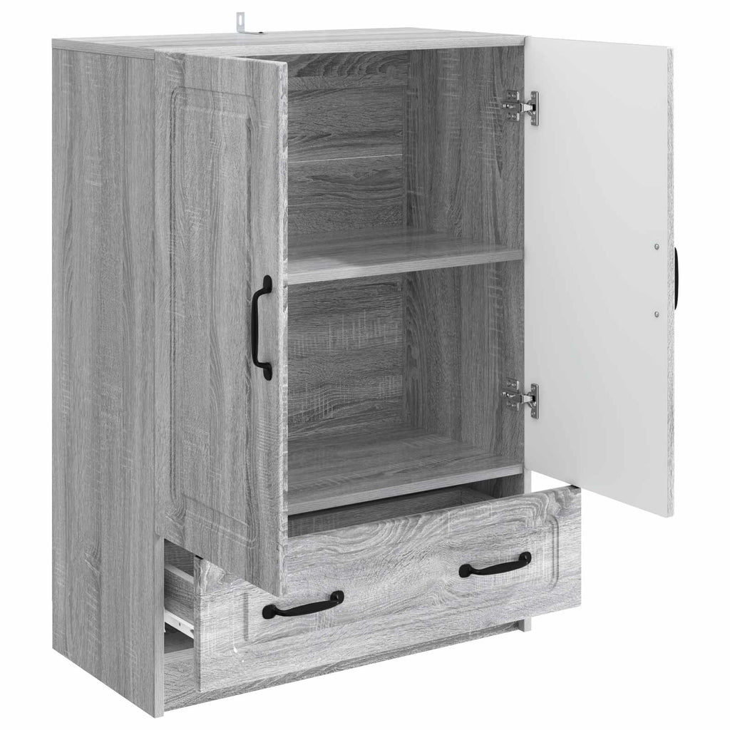 vidaXL Bufet Szary Sonoma 66 x 34,5 x 92 cm Drewno inżynieryjne