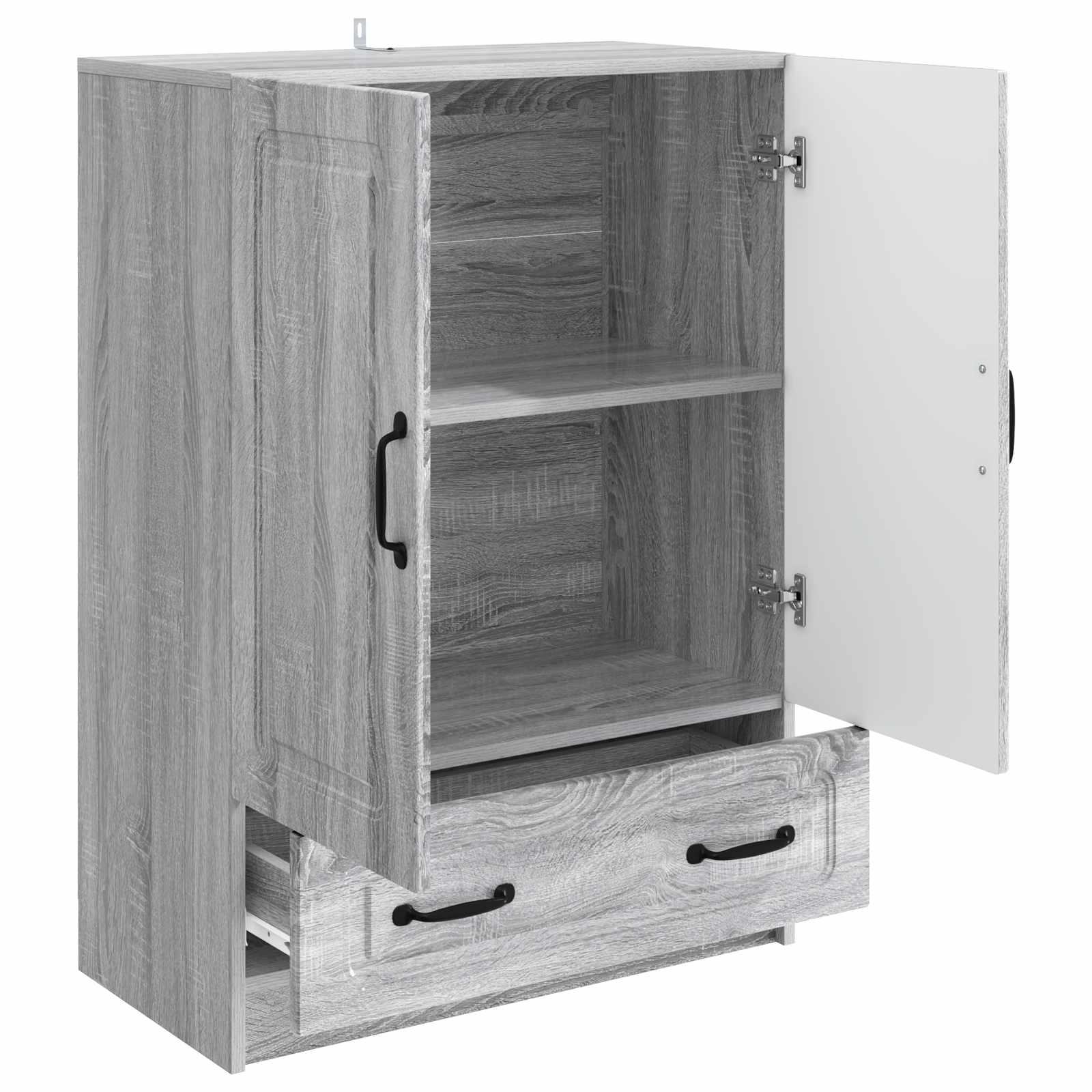 vidaXL Bufet Szary Sonoma 66 x 34,5 x 92 cm Drewno inżynieryjne