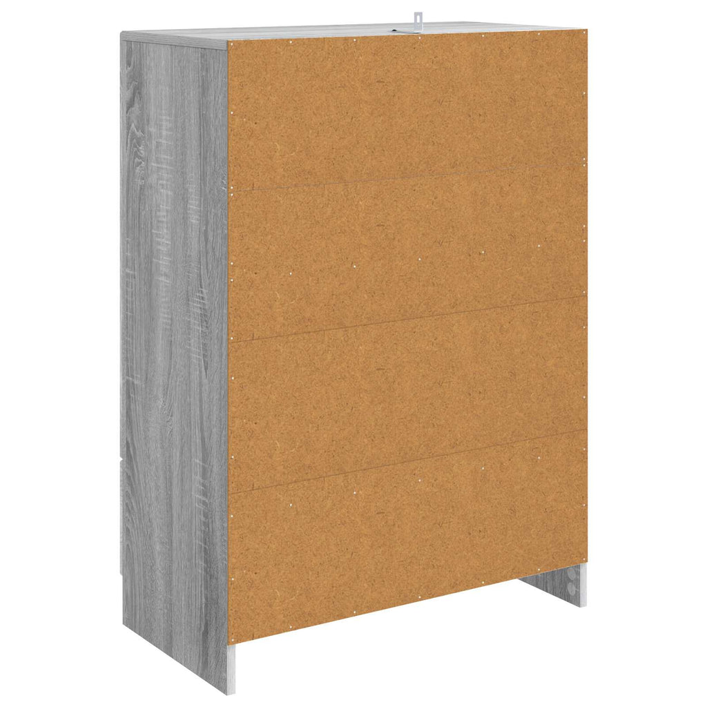 vidaXL Bufet Szary Sonoma 66 x 34,5 x 92 cm Drewno inżynieryjne
