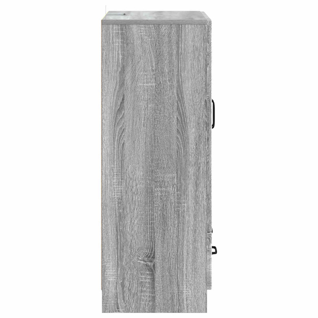 vidaXL Bufet Szary Sonoma 66 x 34,5 x 92 cm Drewno inżynieryjne