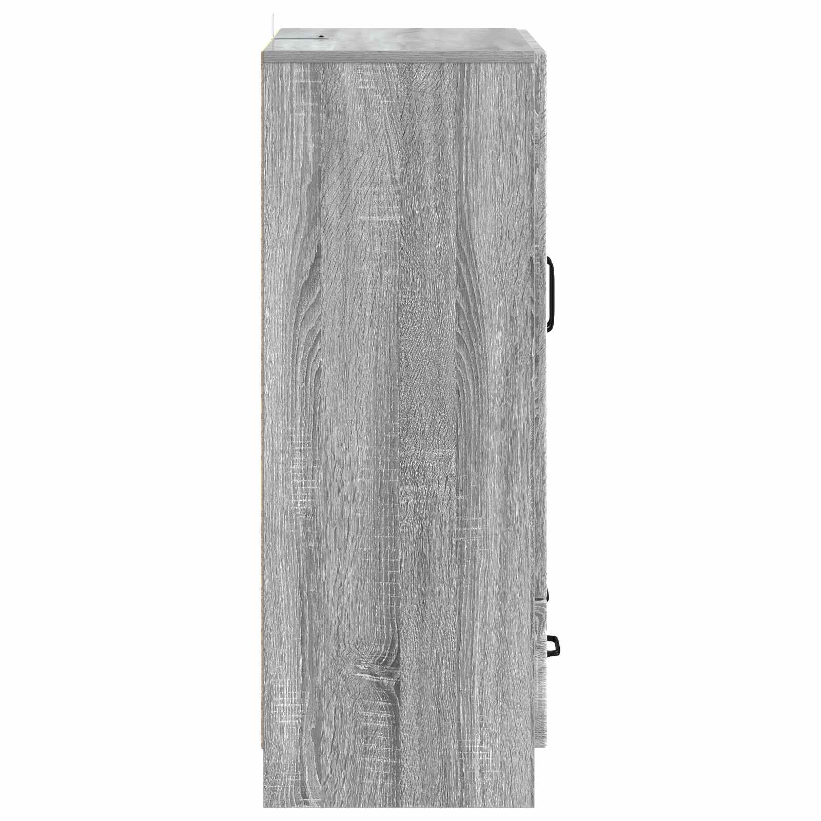 vidaXL Bufet Szary Sonoma 66 x 34,5 x 92 cm Drewno inżynieryjne