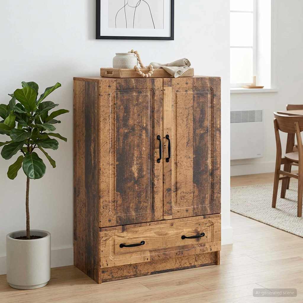 vidaXL Bufet Stare drewno 66 x 34,5 x 92 cm Drewno inżynieryjne