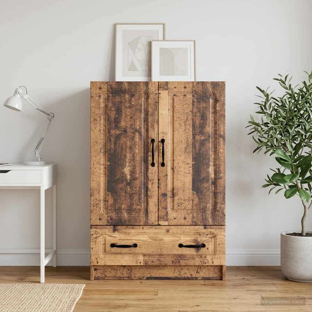 vidaXL Bufet Stare drewno 66 x 34,5 x 92 cm Drewno inżynieryjne