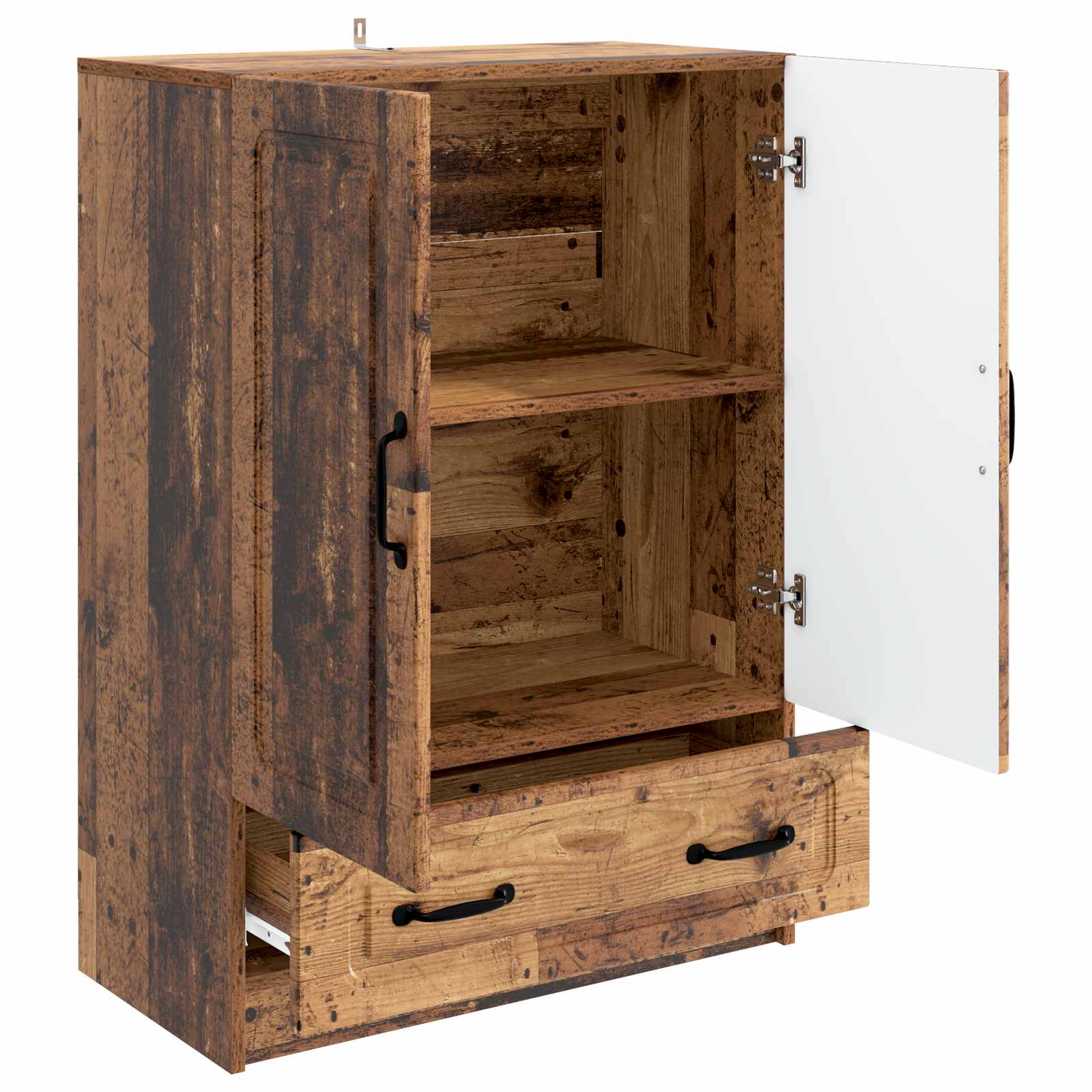 vidaXL Bufet Stare drewno 66 x 34,5 x 92 cm Drewno inżynieryjne