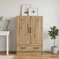vidaXL Bufet Dąb artisan 66 x 34,5 x 92 cm Drewno inżynieryjne