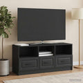 vidaXL Szafka pod telewizor z szufladą Czarny 102 x 34,5 x 47 cm