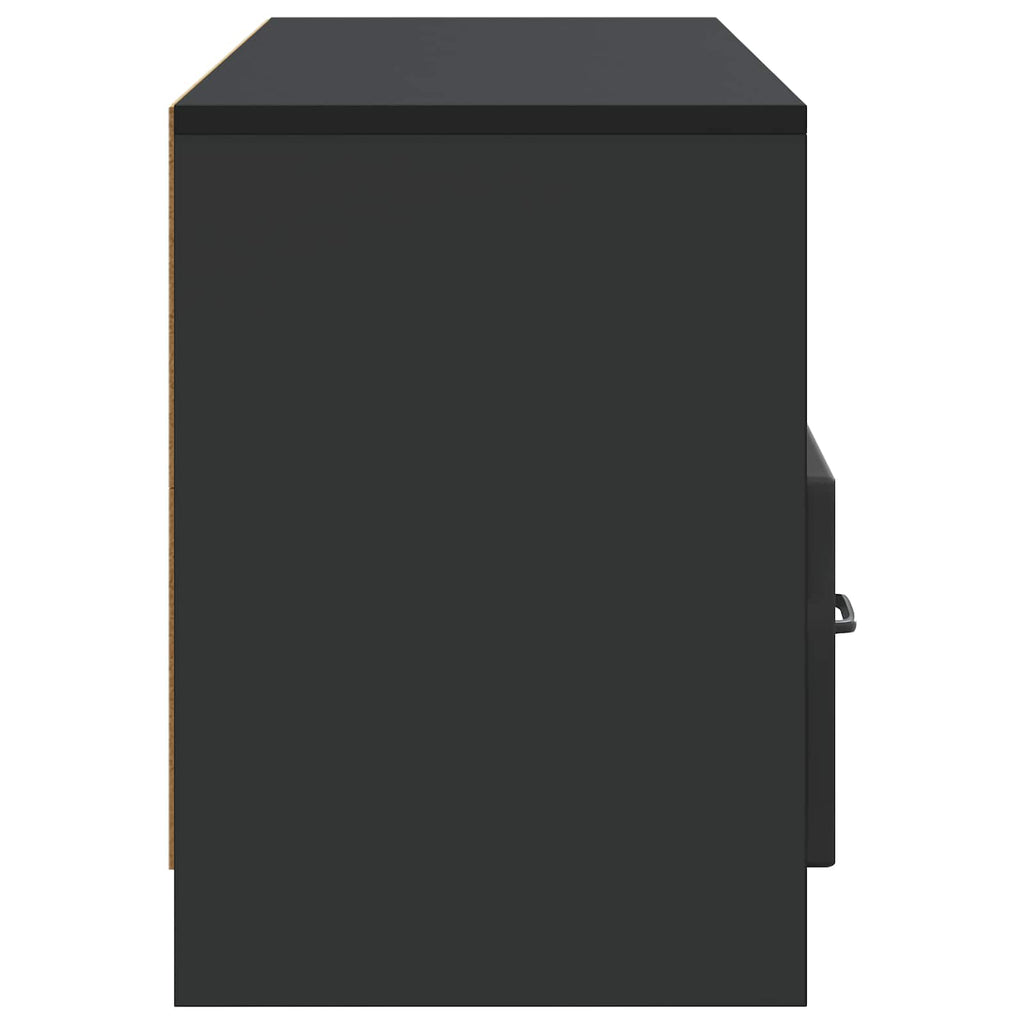 vidaXL Szafka pod telewizor z szufladą Czarny 102 x 34,5 x 47 cm
