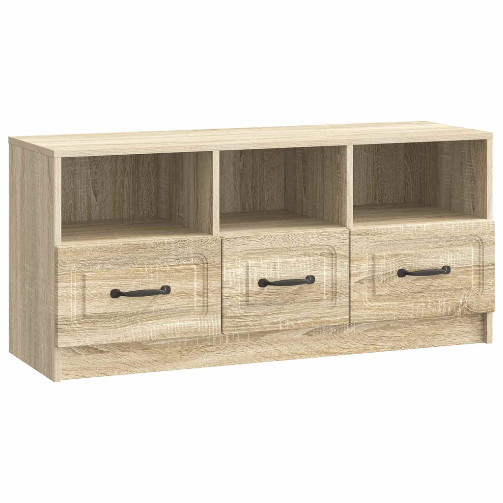 vidaXL Szafka pod telewizor z szufladą dąb Sonoma 102 x 34,5 x 47 cm