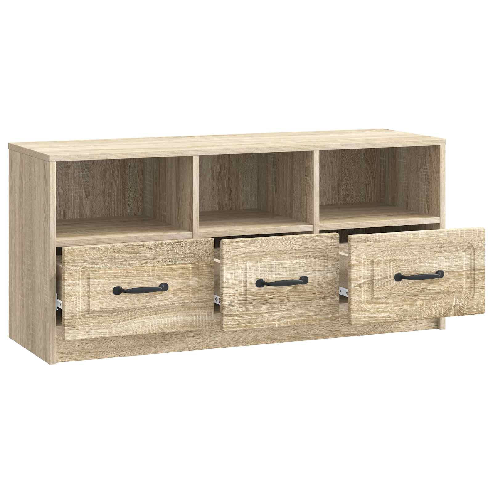 vidaXL Szafka pod telewizor z szufladą dąb Sonoma 102 x 34,5 x 47 cm
