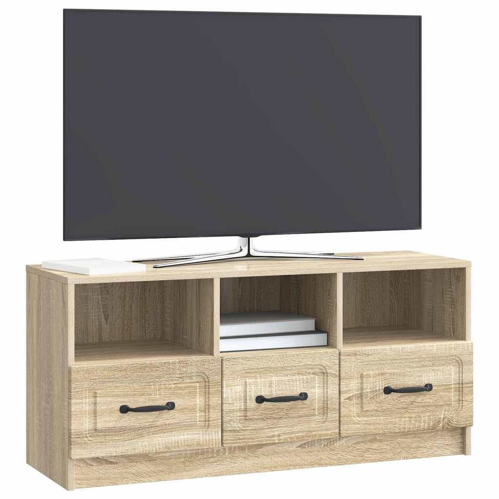 vidaXL Szafka pod telewizor z szufladą dąb Sonoma 102 x 34,5 x 47 cm