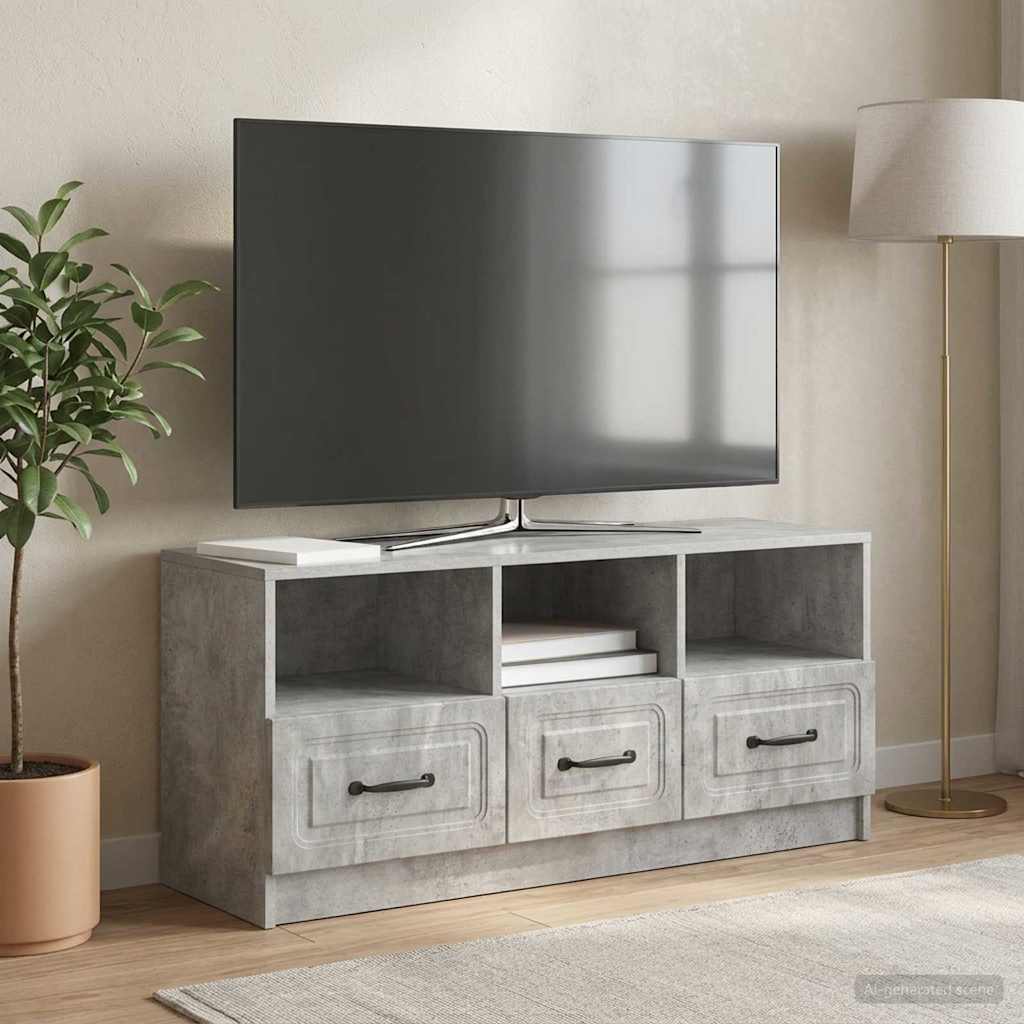 vidaXL Szafka pod telewizor Betonowy szary 102 x 34,5 x 47 cm