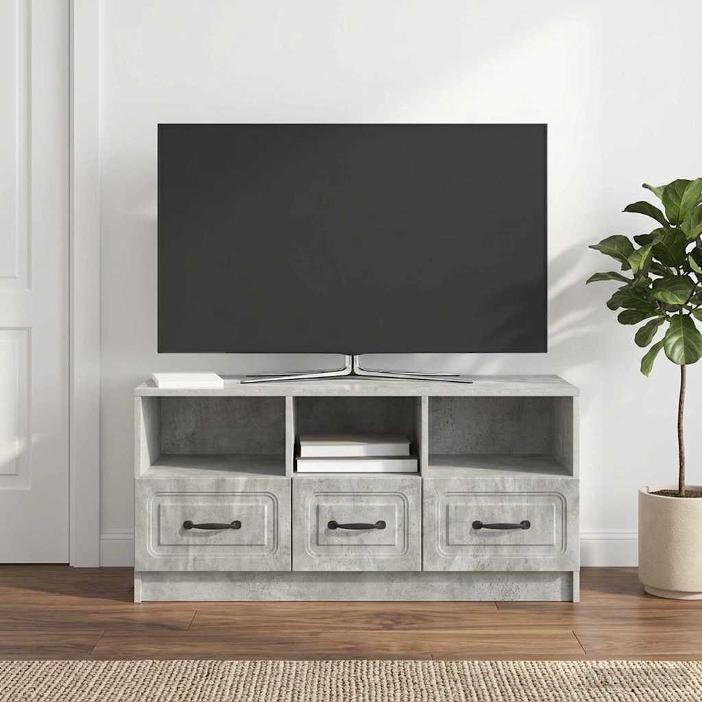 vidaXL Szafka pod telewizor Betonowy szary 102 x 34,5 x 47 cm