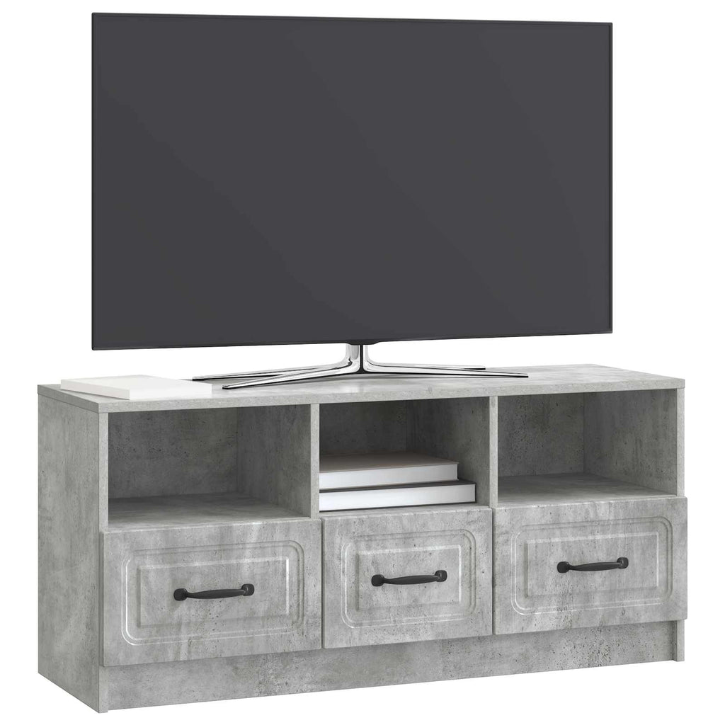 vidaXL Szafka pod telewizor Betonowy szary 102 x 34,5 x 47 cm