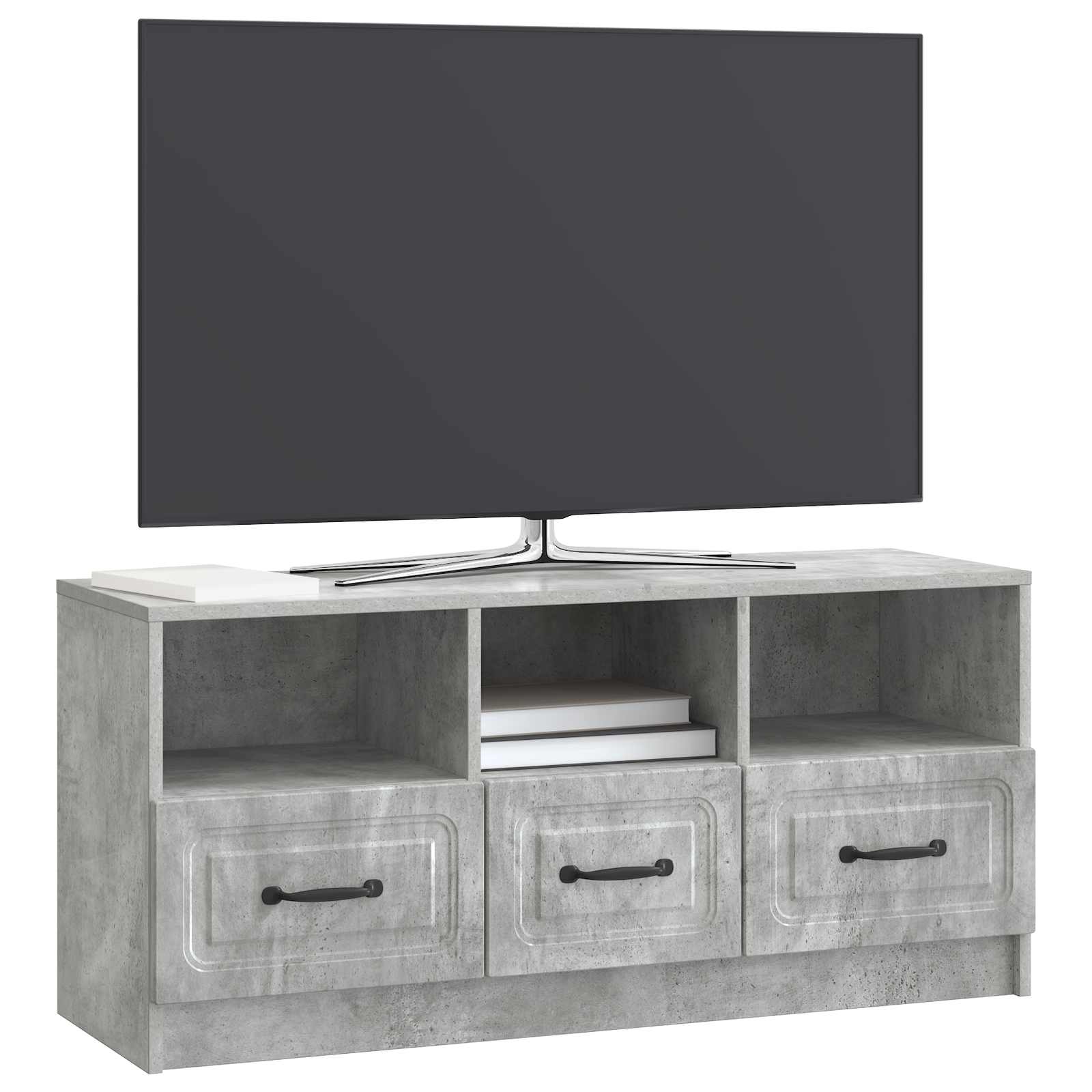 vidaXL Szafka pod telewizor Betonowy szary 102 x 34,5 x 47 cm