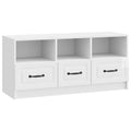 vidaXL Szafka pod telewizor Biały wysoki połysk 102 x 34,5 x 47 cm
