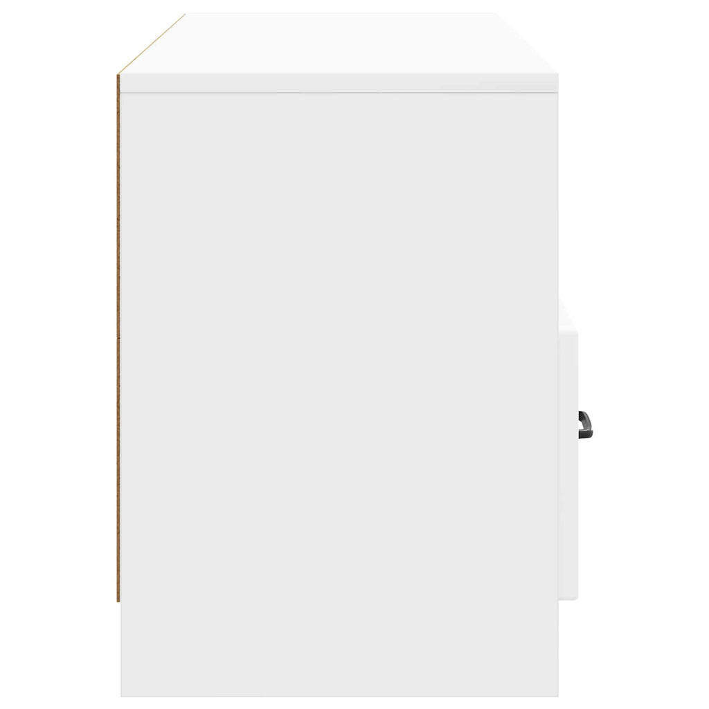 vidaXL Szafka pod telewizor Biały wysoki połysk 102 x 34,5 x 47 cm