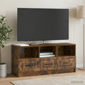 vidaXL Szafka pod telewizor z szufladą Dąb wędzony 102 x 34,5 x 47 cm