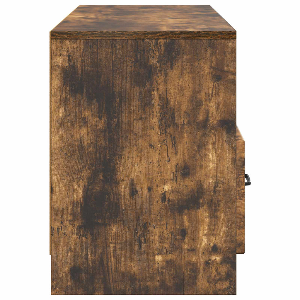 vidaXL Szafka pod telewizor z szufladą Dąb wędzony 102 x 34,5 x 47 cm