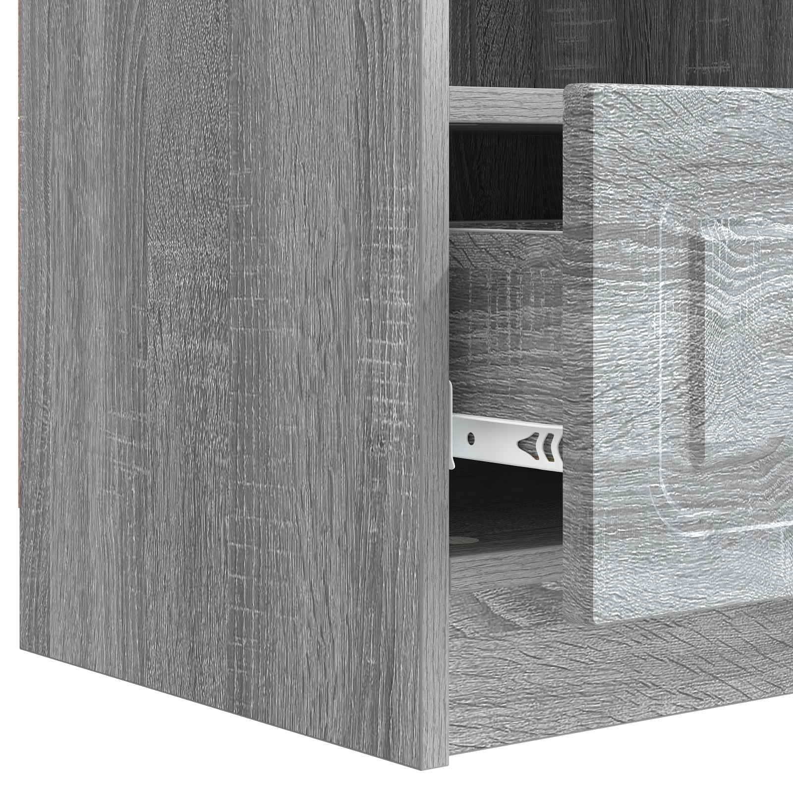 vidaXL Szafka pod telewizor z szufladą Szary Sonoma 102 x 34,5 x 47 cm